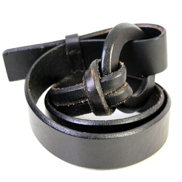 BCBGMAXAZRIA BROWN GENUINE LEATHER 1 1/4"Wd CASUAL DRESS WOMEN'S BELT Sz S (*36 - Picture 4 of 8